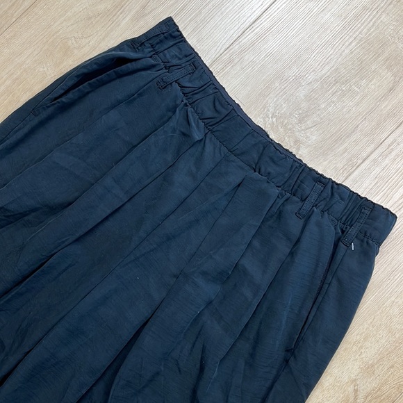 Free People Nothin' To Say Pleated Trousers in Black Size Medium 0965 - Picture 8 of 10